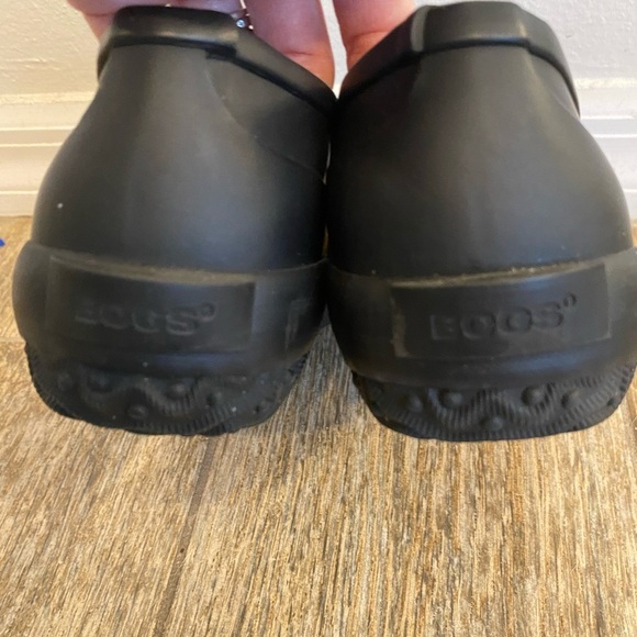 Bogs Rain Womens Black Solid Patch Slip On Shoes Size 7 Waterproof Gardening - Picture 7 of 9